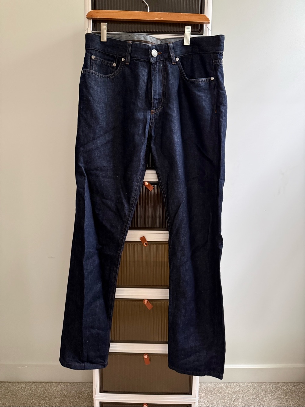 Ermenegildo Zegna Dark Blue Bootcut Jeans
